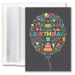 Flash Sale ✨ JAM Paper 5" x 7" 🥳 Birthday Elements Blank Cards & Envelopes Set, 25ct. 😍