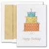 Wholesale 🤩 JAM Paper 🎂 Birthday Cake Blank Card & Matching Envelopes Set, 25ct. 🥰 -Jam Paper Shop D345211S 1