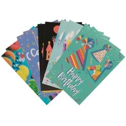 Promo 🎉 JAM Paper 4" x 6" 🥳 Birthday Bash Assortment Cards & Matchings Envelope Set, 10ct. 😀
