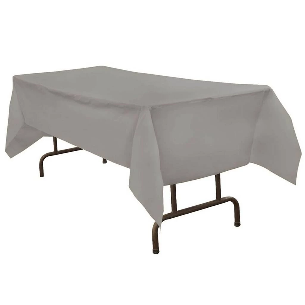 Cheapest π JAM Paper Silver Rectangular Plastic Table Cover, 54" x 108" β 4 Cheapest π JAM Paper Silver Rectangular Plastic Table Cover, 54" x 108" β - Image 2