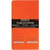 Flash Sale ❤️ JAM Paper Orange Rectangular Plastic Lined Paper Table Cover, 54" x 108" ⭐ -Jam Paper Shop D345253S 1