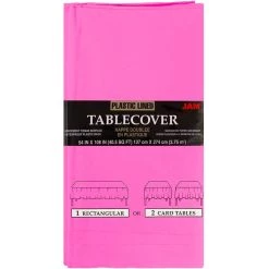 Best reviews of 🧨 JAM Paper Fuchsia Pink Rectangular Plastic Lined Paper Table Cover, 54" x 108" 🧨