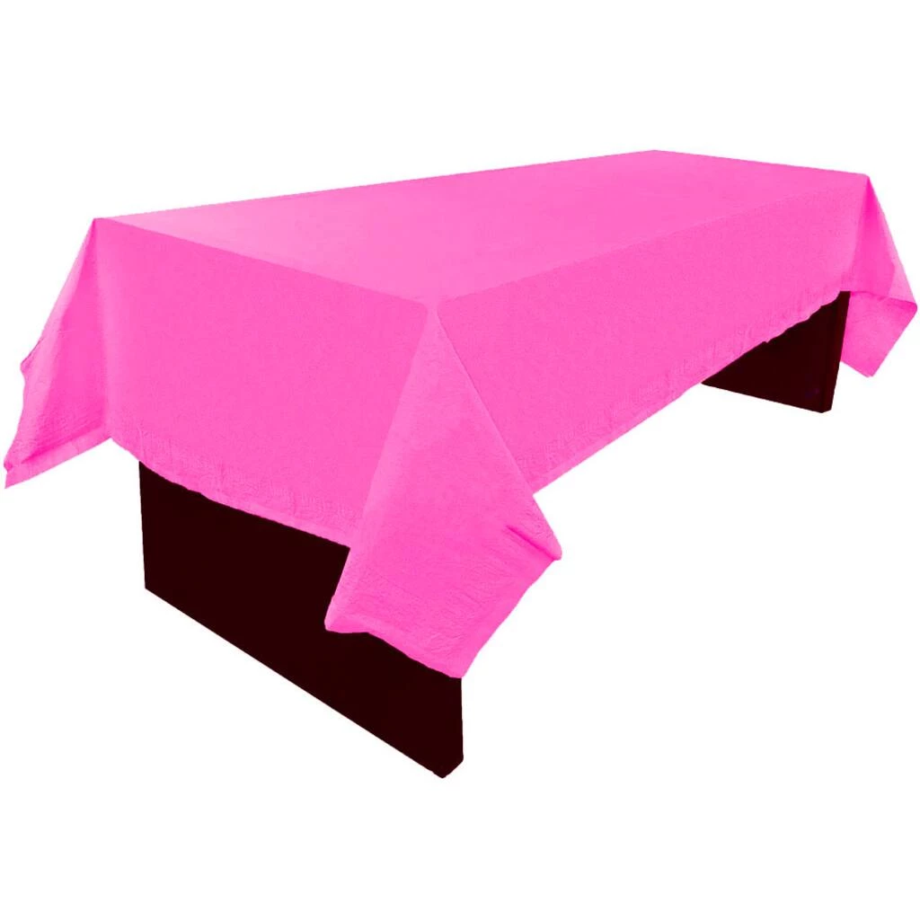 Best reviews of 𧨠JAM Paper Fuchsia Pink Rectangular Plastic Lined Paper Table Cover, 54" x 108" 𧨠6 Best reviews of 𧨠JAM Paper Fuchsia Pink Rectangular Plastic Lined Paper Table Cover, 54" x 108" 𧨠- Image 4