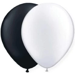 Best Pirce ⭐ JAM Paper 12" Black & White Latex Party Balloons, 3 Packs of 12 🧨