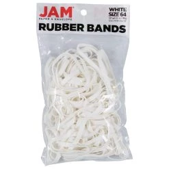 Best deal 🔥 JAM Paper Size 64 White Rubber Bands, 100ct. 🧨