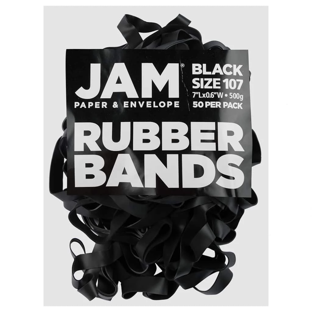 Best Pirce π JAM Paper Size 107 Black Rubber Bands, 50ct. 𧨠3 Best Pirce π JAM Paper Size 107 Black Rubber Bands, 50ct. π§¨