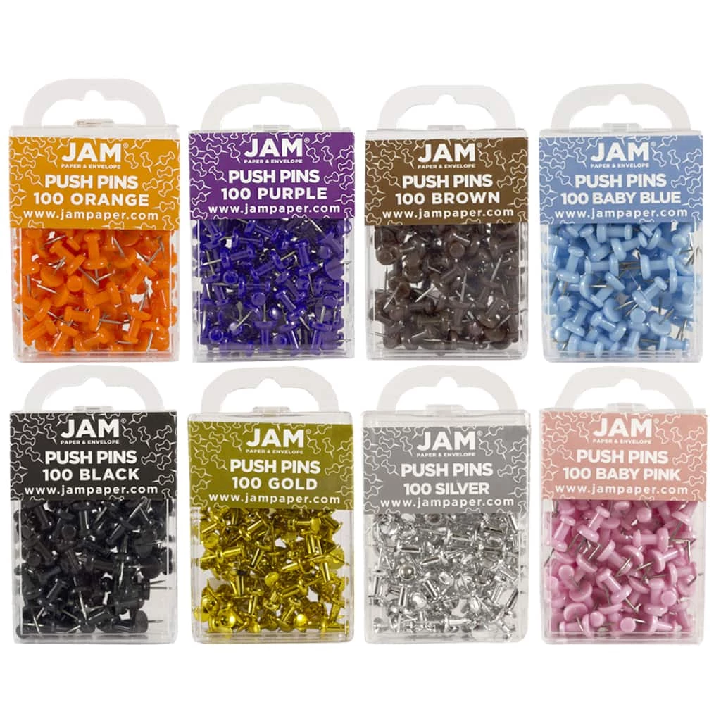 Wholesale π JAM Paper Premium Standard 8 Color Push Pin Set βοΈ 3 Wholesale π JAM Paper Premium Standard 8 Color Push Pin Set βοΈ