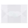 New 👏 JAM Paper 4.25" x 6.25" Clear Frost Tuck Flap Closure Plastic Envelope 👏 -Jam Paper Shop D345490S 1