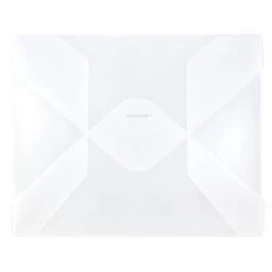 Buy 🎁 JAM Paper 9.5" x 11.87" Clear Frost Tuck Flap Closure Plastic Envelope 🔔