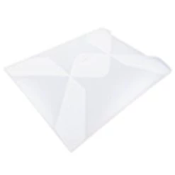 Buy 🎁 JAM Paper 9.5" x 11.87" Clear Frost Tuck Flap Closure Plastic Envelope 🔔 -Jam Paper Shop D345492S 3