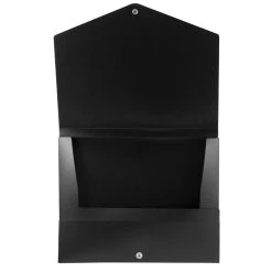 Buy 🤩 JAM Paper Black Plastic Portfolio with Snap Closure 10" x 12.5" 🎉 -Jam Paper Shop D345496S 2
