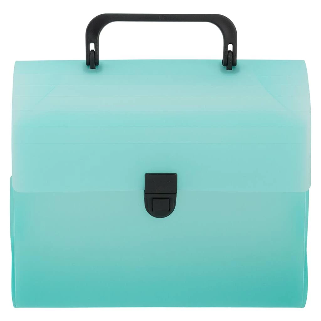Hot Sale ❤️ JAM Paper Green Frost 6" x 9" Plastic Art Case Lunchbox 🤩 3 Hot Sale ❤️ JAM Paper Green Frost 6" x 9" Plastic Art Case Lunchbox 🤩 - Image 2