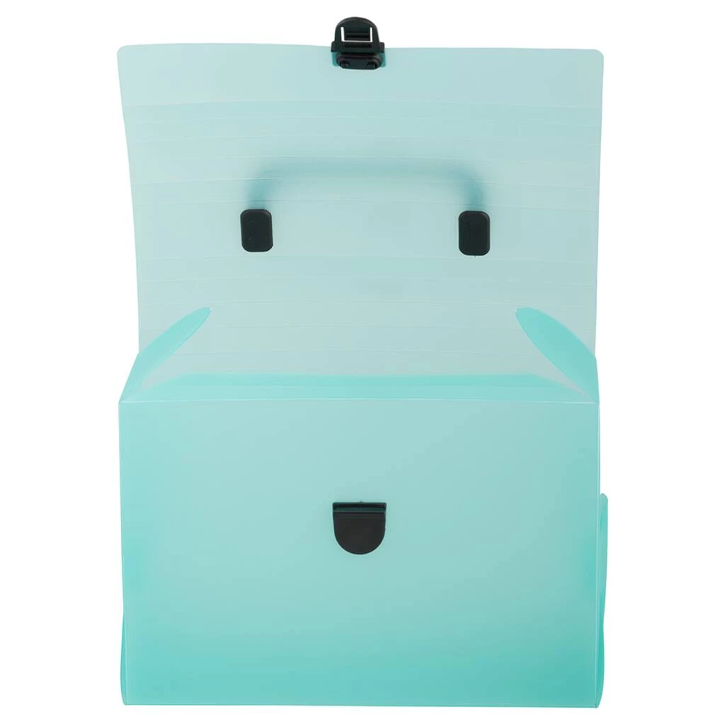 Hot Sale ❤️ JAM Paper Green Frost 6" x 9" Plastic Art Case Lunchbox 🤩 4 Hot Sale ❤️ JAM Paper Green Frost 6" x 9" Plastic Art Case Lunchbox 🤩 - Image 3