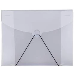Flash Sale 🔥 JAM Paper Clear Frosted 6.5" x 9.5" Plastic Portfolio 🛒