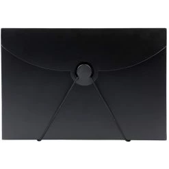 Flash Sale ✔️ JAM Paper Black 9.5" x 12" Plastic Portfolio ⭐