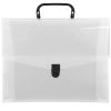 Cheap 🎁 JAM Paper 12" x 9.5" Clear Portfolio Briefcase with Handle 🔥 -Jam Paper Shop D345526S 1