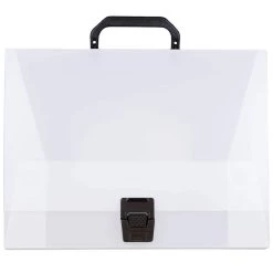 Brand new 😍 JAM Paper Clear 12.75" x 9.5" Plastic Portfolio Briefcase ⌛