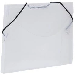 Deals 🤩 JAM Paper Clear 5.5" x 7.5" Elastic Closure Plastic Portfolio ❤️ -Jam Paper Shop D345543S 4