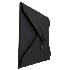 New 🎉 JAM Paper Black 9.5" x 12" Button & String Tie Kraft Portfolio 🔥 -Jam Paper Shop D345602S 2