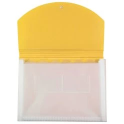 Flash Sale ✨ JAM Paper 9.5" x 13" Two-Tone Yellow Plastic Accordion Folder 😀 -Jam Paper Shop D345697S 3