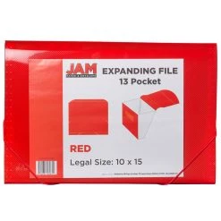 Cheapest 🧨 JAM Paper 10" x 15" Legal Size 13 Pocket Plastic Expanding File Accordion Folder ❤️ -Jam Paper Shop D345706S 3