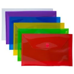 Promo 😍 JAM Paper 9.5" x 14.37" Hook & Loop Closure Plastic Envelopes, 6ct. 👏