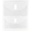 Top 10 ❤️ JAM Paper 9.75" x 11.5" Clear 2-Pocket Plastic Hook & Loop Closure Envelopes, 12ct. 🎉 -Jam Paper Shop D345788S 1