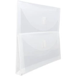 Flash Sale π JAM Paper 9.5" x 11.5" Clear 2-Pocket Plastic Hook & Loop Closure Envelopes, 12ct. π 8 Flash Sale π JAM Paper 9.5" x 11.5" Clear 2-Pocket Plastic Hook & Loop Closure Envelopes, 12ct. π -Jam Paper Shop D345789S 3