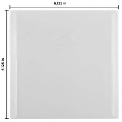 Discount ⌛ JAM Paper Clear Plastic Tuck Flap Closure 6.125" x 6.125" Square Envelopes, 12ct. ❤️ -Jam Paper Shop D345854S 3