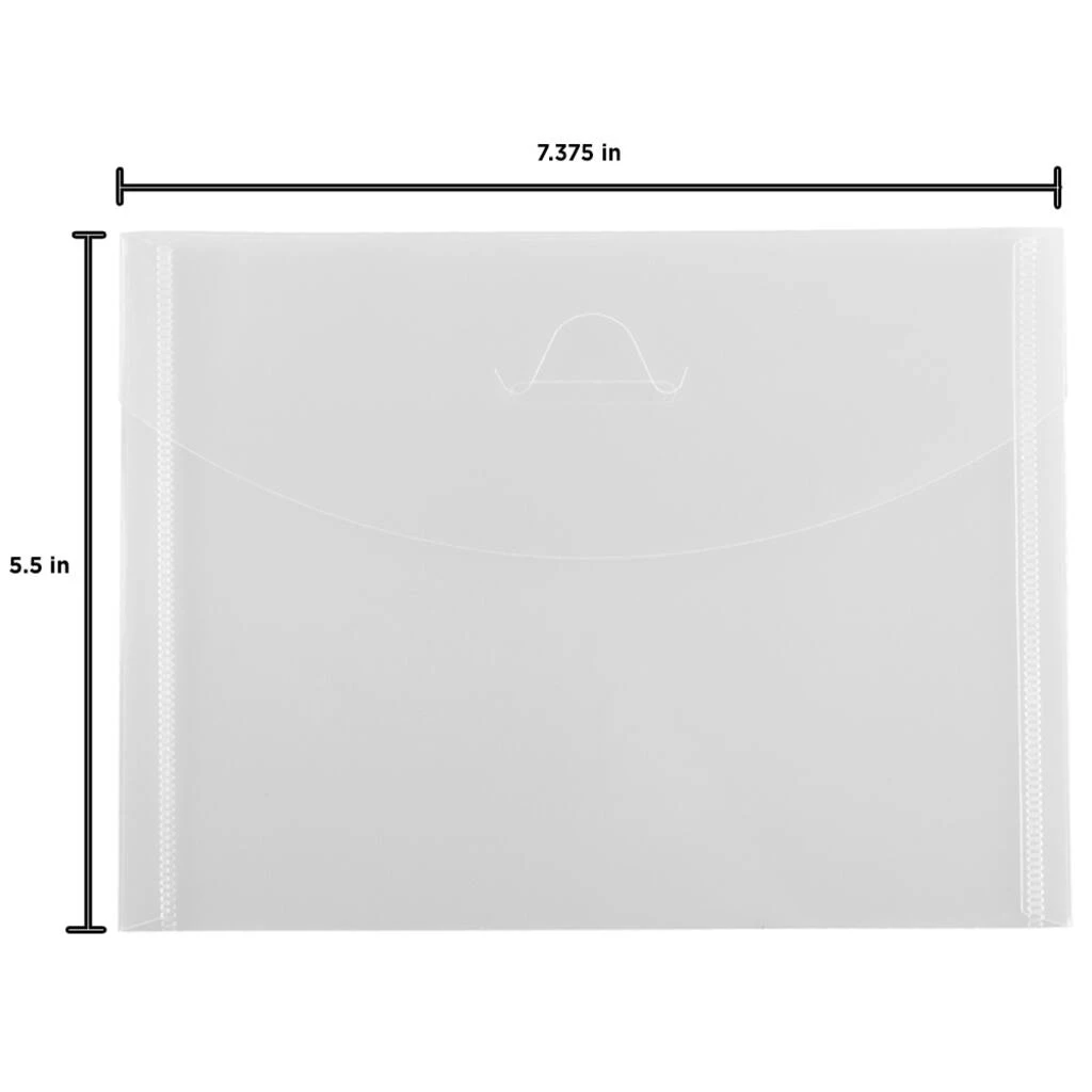 Hot Sale ⭐ JAM Paper 5.5" x 7.375" Clear Plastic Tuck Flap Closure Envelopes, 12ct. ✨ 5 Hot Sale ⭐ JAM Paper 5.5" x 7.375" Clear Plastic Tuck Flap Closure Envelopes, 12ct. ✨ - Image 3