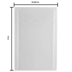 Cheapest 🛒 JAM Paper 4.125" x 6" Clear Plastic Tuck Flap Closure Envelopes, 12ct. 🥰 -Jam Paper Shop D345866S 3
