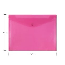 Hot Sale 🔥 JAM Paper 9.75" x 13" Assorted Plastic Snap Closure Envelopes, 12ct. 🤩 -Jam Paper Shop D345884S 4