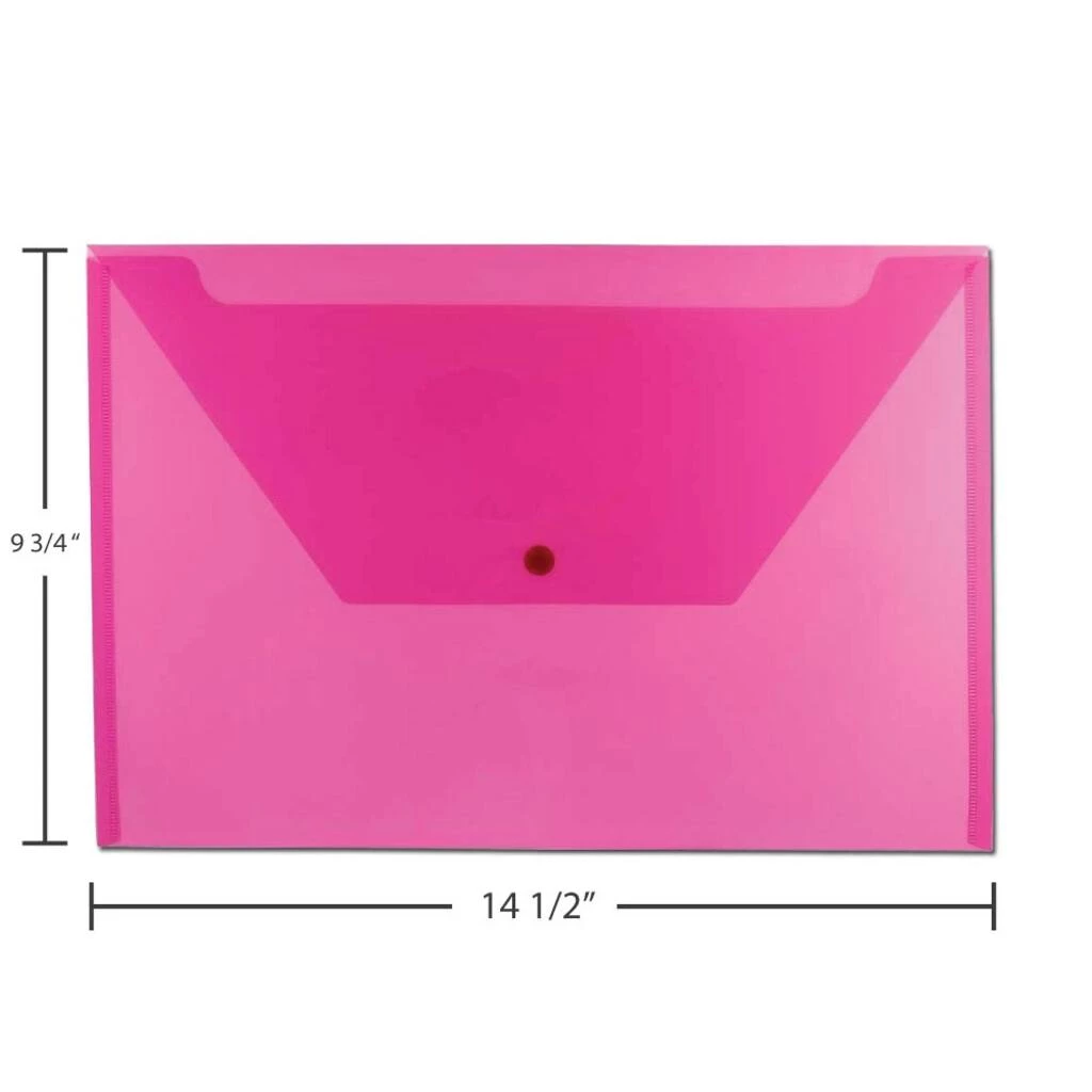 Cheapest π€© JAM Paper 9.75" x 14.5" Assorted Plastic Snap Closure Envelopes, 6ct. π 5 Cheapest π€© JAM Paper 9.75" x 14.5" Assorted Plastic Snap Closure Envelopes, 6ct. π - Image 3