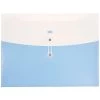 Best Sale 🔔 JAM Paper 9.75" x 13" Two-Tone Light Blue Plastic Button & String Tie Closure Envelopes, 12ct. 🔔 -Jam Paper Shop D345934S 1