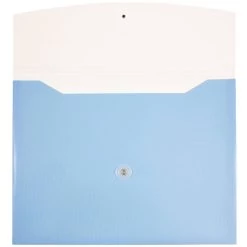 Best Sale 🔔 JAM Paper 9.75" x 13" Two-Tone Light Blue Plastic Button & String Tie Closure Envelopes, 12ct. 🔔 -Jam Paper Shop D345934S 3