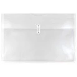 Cheap 👏 JAM Paper 12" x 18" Clear Plastic Button & String Tie Closure Envelopes, 12ct. 🥰