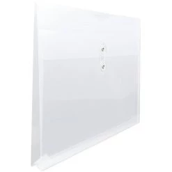 Cheap 👏 JAM Paper 12" x 18" Clear Plastic Button & String Tie Closure Envelopes, 12ct. 🥰 -Jam Paper Shop D346003S 4