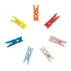 Top 10 🎁 JAM Paper 7/8" Colorful Wood Clip Clothespins, 40ct. 🤩 -Jam Paper Shop D346059S 3