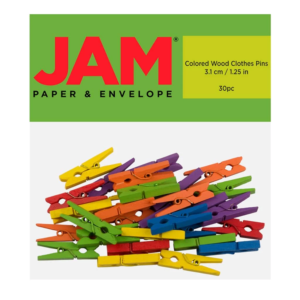 Coupon β JAM Paper 1.125" Colorful Wood Clip Clothespins, 30ct. π 3 Coupon β JAM Paper 1.125" Colorful Wood Clip Clothespins, 30ct. π