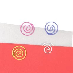 Buy ⭐ JAM Paper Assorted Colors Circular Paper Clips, 9 Packs of 50 😀 -Jam Paper Shop D346132S 3