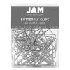 Top 10 ⭐ JAM Paper Silver Butterfly Clips, 2 Packs of 20 🔔 -Jam Paper Shop D346157S 1