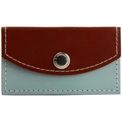 Cheapest π JAM Paper Brown & Gray Leather Business Card Holder Case with Snap Closure π