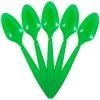 Buy 🧨 JAM Paper Green Big Party Pack Plastic Disposable Spoons, 100ct. 😉 -Jam Paper Shop D346278S 1