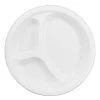 Brand new 🧨 JAM Paper 10.25" White Divided Plastic Party Plates, 20ct. ✔️ -Jam Paper Shop D346301S 1