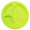 New 🧨 JAM Paper 10.25" Lime Green Divided Plastic Party Plates, 20ct. 🌟 -Jam Paper Shop D346302S 1