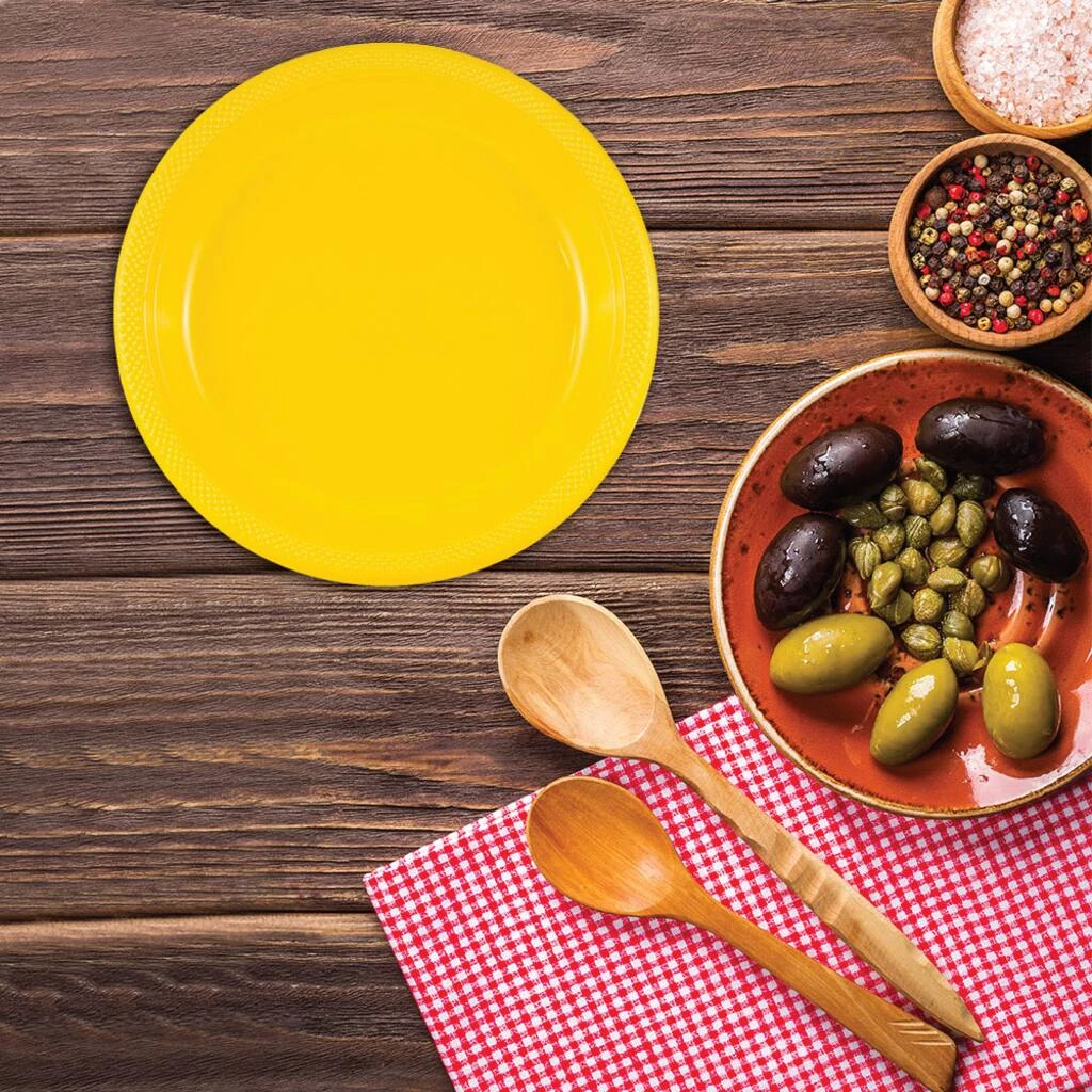 Flash Sale ⌛ JAM Paper 9" Yellow Plastic Party Plates, 20ct. ❤️ 6 Flash Sale ⌛ JAM Paper 9" Yellow Plastic Party Plates, 20ct. ❤️ - Image 4