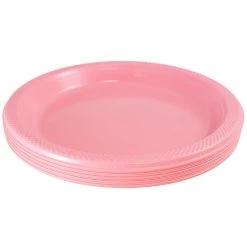Outlet ⭐ JAM Paper 7" Baby Pink Plastic Party Plates, 20ct. ✔️ -Jam Paper Shop D346318S 2