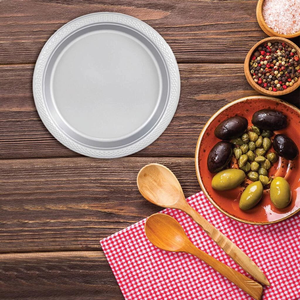 Top 10 π JAM Paper 9" Silver Plastic Party Plates, 20ct. π 4 Top 10 π JAM Paper 9" Silver Plastic Party Plates, 20ct. π - Image 2