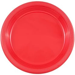 Budget 🔔 JAM Paper 9" Red Plastic Party Plates, 20ct. 🤩