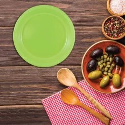 Best deal 🧨 JAM Paper 9" Lime Green Plastic Party Plates, 20ct. 🧨 -Jam Paper Shop D346330S 4